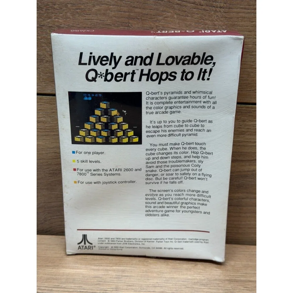 Qbert (Atari 2600, 1988) New Factory Sealed!